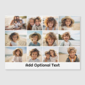 12 Foto-rastercollage - Wit - Mod Type Magneet (Voorkant)