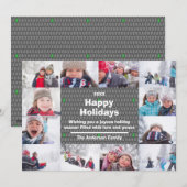 12 Foto van Happy Holidays Collage - Christmas Car Feestdagenkaart (Voorkant / Achterkant)