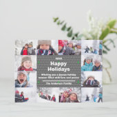 12 Foto van Happy Holidays Collage - Christmas Car Feestdagenkaart (Staand voorkant)