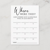 12 foto waar waren ze spel raden Kaart Notitiekaartje (Voorkant)