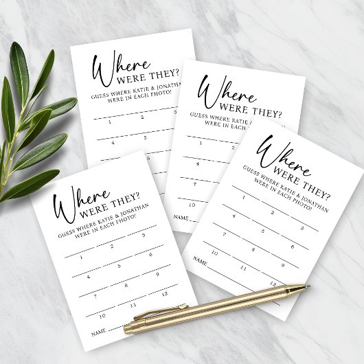 12 foto waar waren ze spel raden Kaart Notitiekaartje