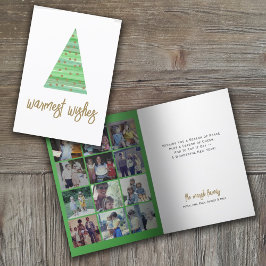 12 Foto: Warmest Wishes Christmas Tree Ornaments Feestdagen Kaart