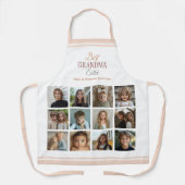 12 Fotocollage Beste oma ooit Schort (Voorkant)