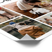 12 Fotocollage Beste Papa Ooit Poster (Hoek)