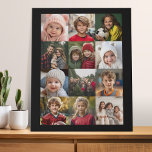 12 Fotocollage - Foto's alleen vierkant bijgesnede Imitatie Canvas Print<br><div class="desc">De puzzel is volledig bedekt met foto's. Gebruik 12 vierkante foto's en maak een unieke en trendy familiepuzzel met alleen een raster van foto's.</div>