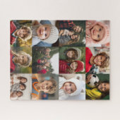 12 Fotocollage - Foto's alleen vierkant bijgesnede Legpuzzel (Horizontaal)