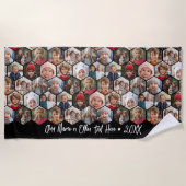 12 Fotocollage - funky zeshoek - Willekeurig patro Strandlaken (Voorkant)