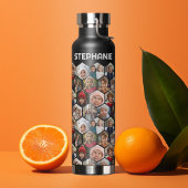 12 Fotocollage - funky zeshoek - Willekeurig patro Waterfles