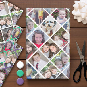 12 Fotocollage - Instant Montage Afbeelding diamon Inpakpapier Vel