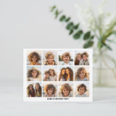 12 Fotocollage met witte achtergrond Briefkaart (Staand voorkant)