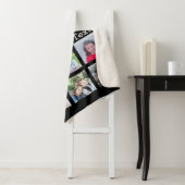 12 Fotocollage met zwarte achtergrond Sherpa Deken (In situ)