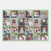 12 Fotocollage - pastelkleurachtergronden Inpakpapier Vel (Voorkant 3)