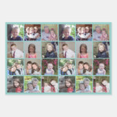 12 Fotocollage - pastelkleurachtergronden Inpakpapier Vel (Voorkant 2)