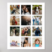 12 fotocollage poster (Voorkant)