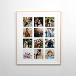 12 fotocollage poster