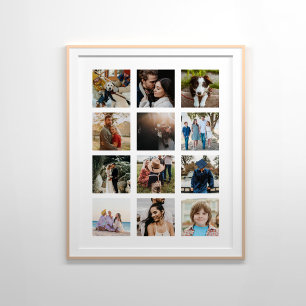 12 fotocollage poster