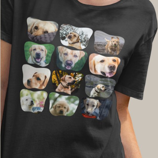12 Fotocollage Uniek Gepersonaliseerd T-shirt