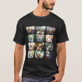 12 Fotocollage Uniek Gepersonaliseerd T-shirt (Voorkant)
