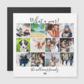 12 Fotocollage Wat een jaar vakantiedag Kaart (Voorkant / Achterkant)