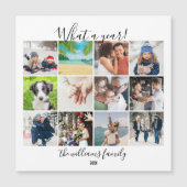 12 Fotocollage Wat een jaar vakantiedag Kaart (Voorkant)