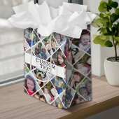 12 Fotodiamantpatroon met aangepaste tekst Medium Cadeauzakje