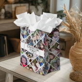 12 Fotodiamantpatroon met aangepaste tekst Medium Cadeauzakje
