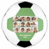 12 Fotogrid Collage - Sage Green - Mod Type Voetbal (Voorkant)
