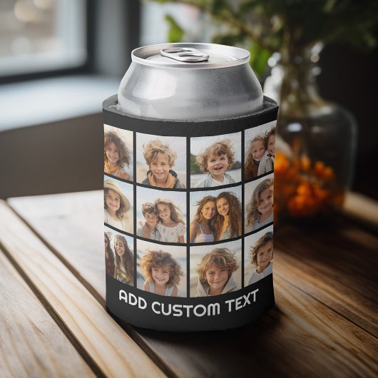 12 Fotoinstagram collage met zwarte achtergrond Blikjeskoeler