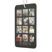 12 Fotoinstagram collage met zwarte achtergrond Luchtverfrisser (Links)