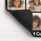 12 Fotoinstagram collage met zwarte achtergrond Muismat (Hoek)