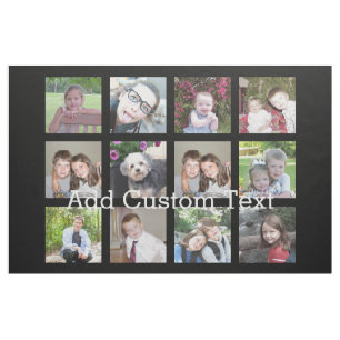 12 Fotoinstagram collage met zwarte achtergrond Stof