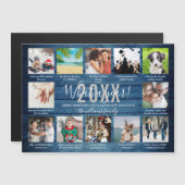 12 Fotoonderschriften wat een jaar durende blauwe  (Voorkant / Achterkant)