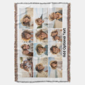 12 Fotoraster Collage - Wit - Mod Type Zwart Deken (Voorkant Verticaal)