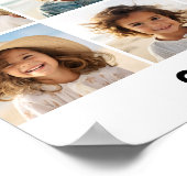 12 Fotoraster Collage - Wit - Mod Type Zwart Poster (Hoek)