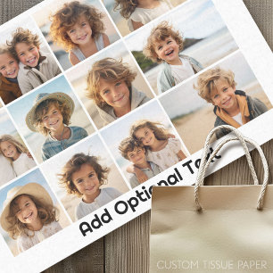 12 Fotoraster Collage - Wit - Mod Type Zwart Tissuepapier