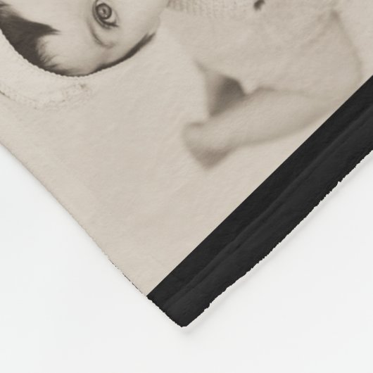 12 foto's collage gepersonaliseerd fleece deken (Hoek)