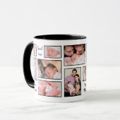 12 Foto's Collage Happy Moments Tekst voor special Mok (Voorkant links)