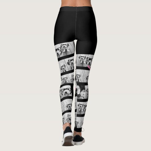 12 foto's - Creëer een aangepaste fotocollage Leggings (Achterkant)