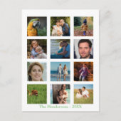 12 Foto's Familie Foto ✨ Collage Op Maat Briefkaart (Voorkant)