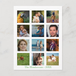 12 Foto's Familie Foto ✨ Collage Op Maat Briefkaart