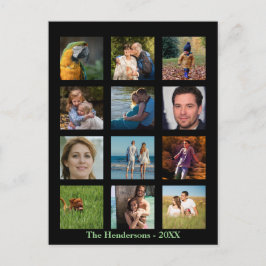 12 Foto's Familie Foto ✨ Collage Op Maat Briefkaart