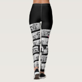 12 foto's - maak een aangepaste fotocollage leggings (Achterkant)