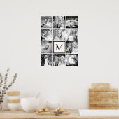 12-foto's samenvoegen en monogram poster (Keuken)