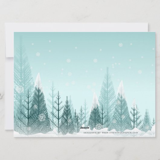 12 Foto's Winterlandschap Collage - 6x8 Kerstmis Feestdagenkaart (Achterkant)