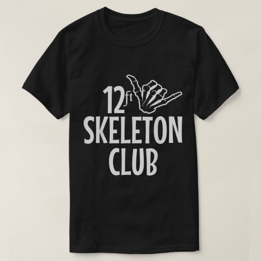 12 ft Skeletclub Giant Skelly Halloween Inferno T-shirt (Design voorkant)