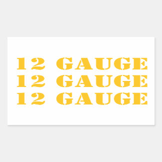 12 Gauge Ammo Box Sticker