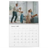 12 gepersonaliseerde maandelijkse aangepaste famil kalender (Jan 2027)