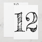 12 Groot manuscript Kaart (Voorkant / Achterkant)