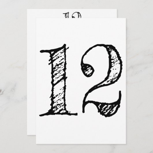 12 Groot manuscript Kaart (Voorkant / Achterkant)