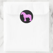 12-Hands Draft Horse Ronde Sticker (Tas)